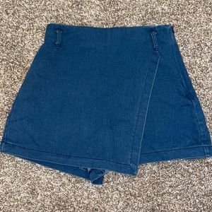 Denim skort